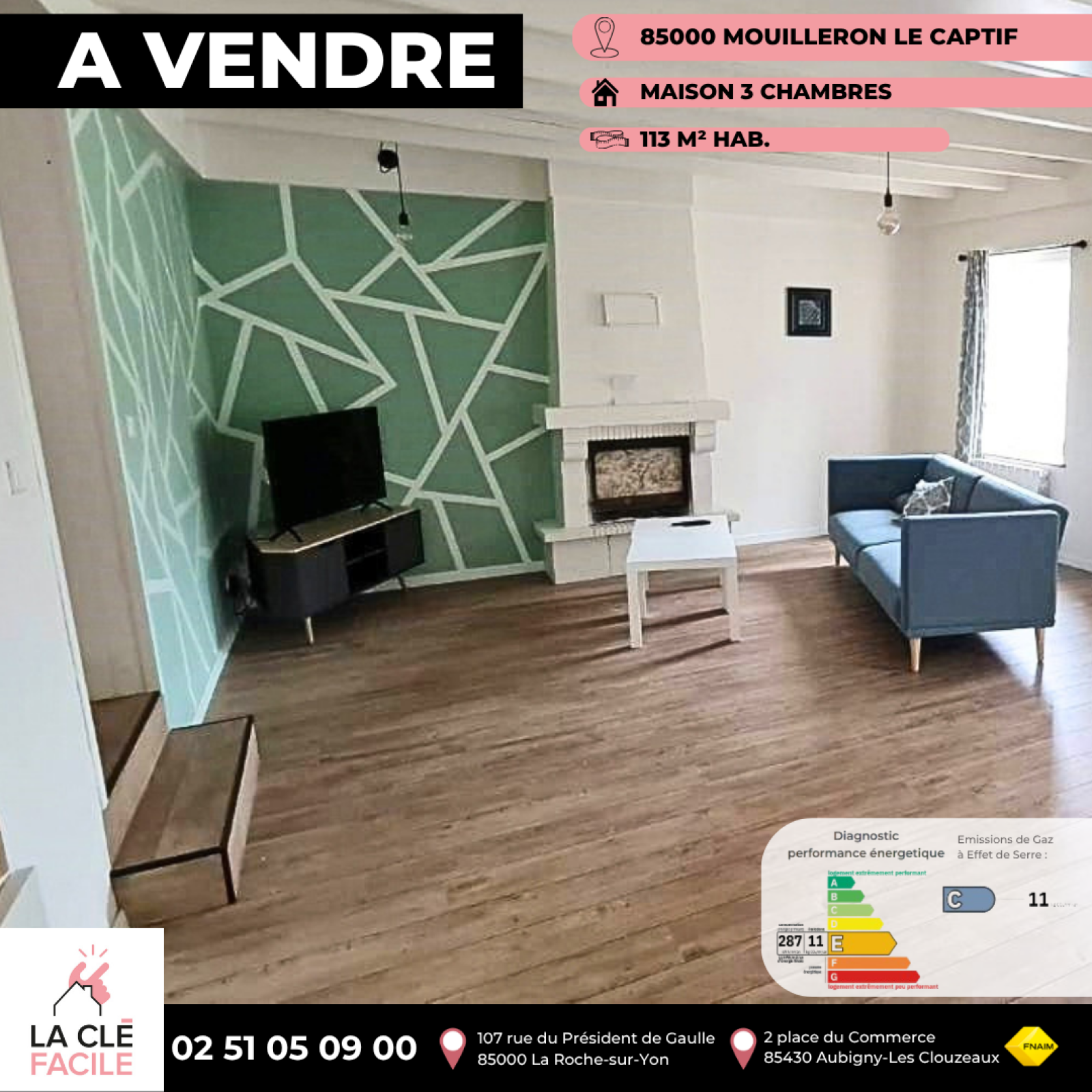 Maison 4 pièces 113 m² · à Mouilleron-le-Captif · 112,9 m² · 193 000 €